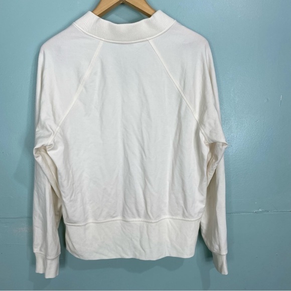 Athleta Eastbound‎ Sweatshirt Ivory Creme Sz XL Sweater 986965 - Picture 6 of 8